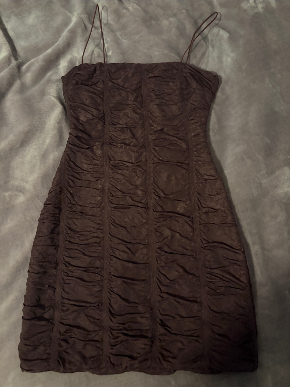 Windsor Deep Purple Ruched Mini Dress